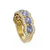 Image 2 : 4.73 ctw Tanzanite & Diamond Ring 18K Yellow Gold - REF-139K3Y