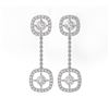 Image 2 : 2 ctw Diamond Designer Earrings 18K White Gold - REF-240H8R