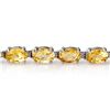Image 2 : 12.18 ctw Citrine Bracelet 10k White Gold - REF-32N3F