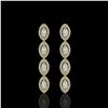 Image 1 : 3.84 ctw Marquise Cut Diamond Micro Pave Earrings 18K Yellow Gold - REF-334W6H