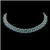 Image 1 : 44.45 ctw Turquoise & Diamond Necklace 10K Rose Gold - REF-527G3W