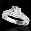 Image 1 : 2.11 ctw Certified Diamond Pave Ring 10k 2Tone Gold - REF-334A3N