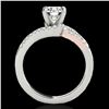 Image 2 : 1.4 ctw Certified Diamond Solitaire Ring 10k 2Tone Gold - REF-211M4G