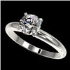 Image 1 : 1.25 ctw Certified Quality Diamond Engagment Ring 10k White Gold - REF-167M3G