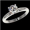 Image 2 : 1.25 ctw Certified Quality Diamond Engagment Ring 10k White Gold - REF-167M3G