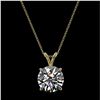 Image 3 : 2.53 ctw Certified Quality Diamond Necklace 10k Yellow Gold - REF-658W6H