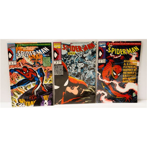 MARVEL COMICS SPIDERMAN SAGA #1-3