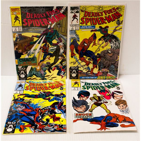 MARVEL DEADLY FOES OF SPIDERMAN #1-4