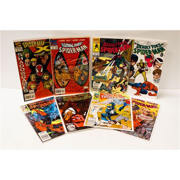 8 ASSORTED MARVEL SPIDERMAN COMICS