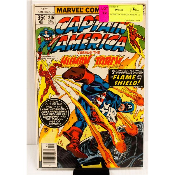 MARVEL COMICS CAPTAIN AMERICA #216