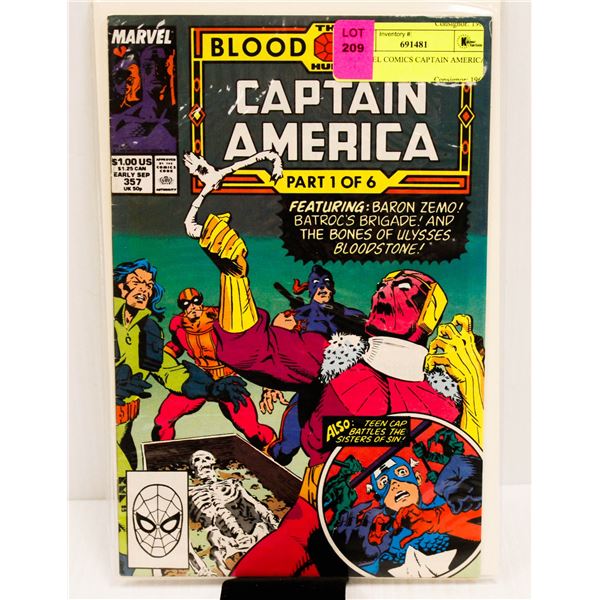 MARVEL COMICS CAPTAIN AMERICA #357