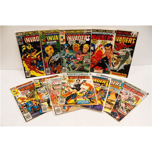 LOT OF 12 MARVEL THE INVADERS COMICS
