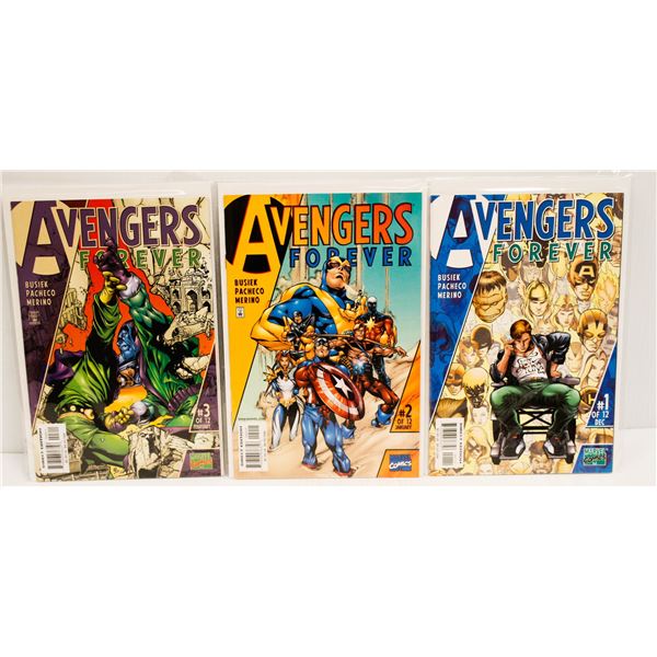 MARVEL COMICS AVENGERS FOREVER #1-3