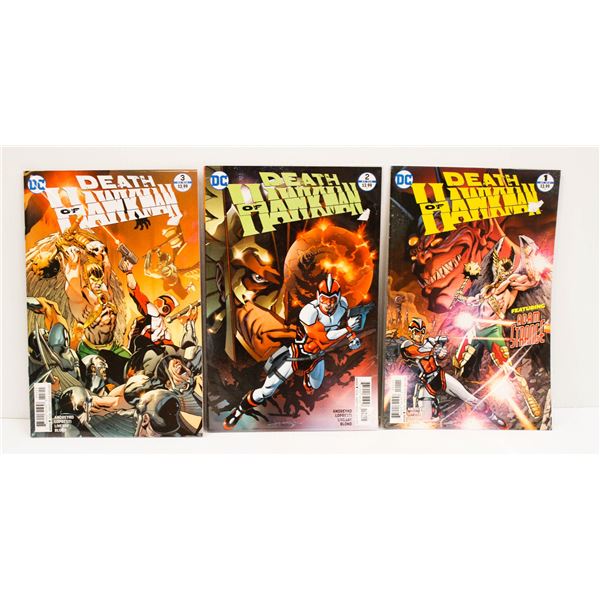 DC COMICS DEATH OF HAWKMAN ISSUES #1-3