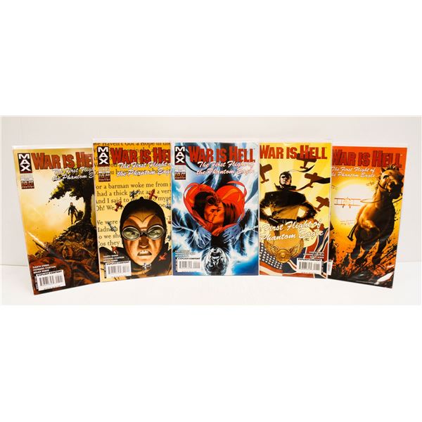 MAX COMICS FULL SET WAR IS HELL ISSUES #1-5
