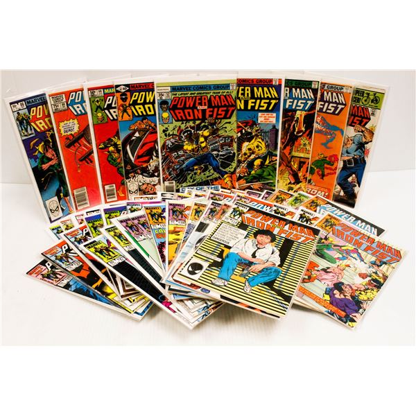 LOT OF 50 MARVEL COMICS POWER MAN AND IRON FIST