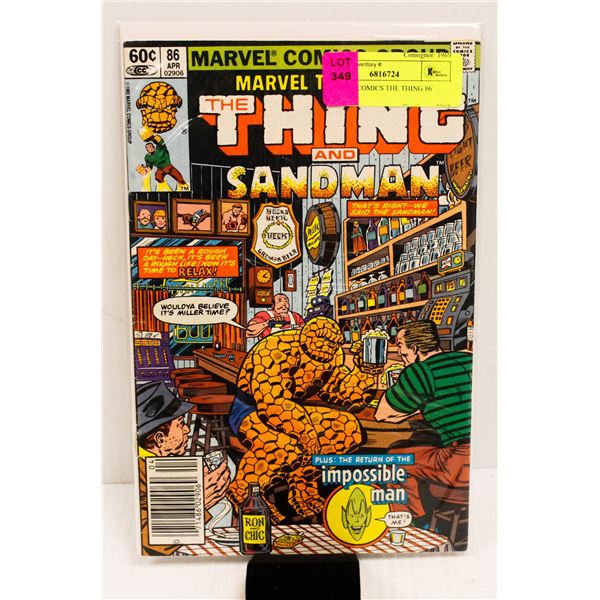 MARVEL COMICS THE THING 86