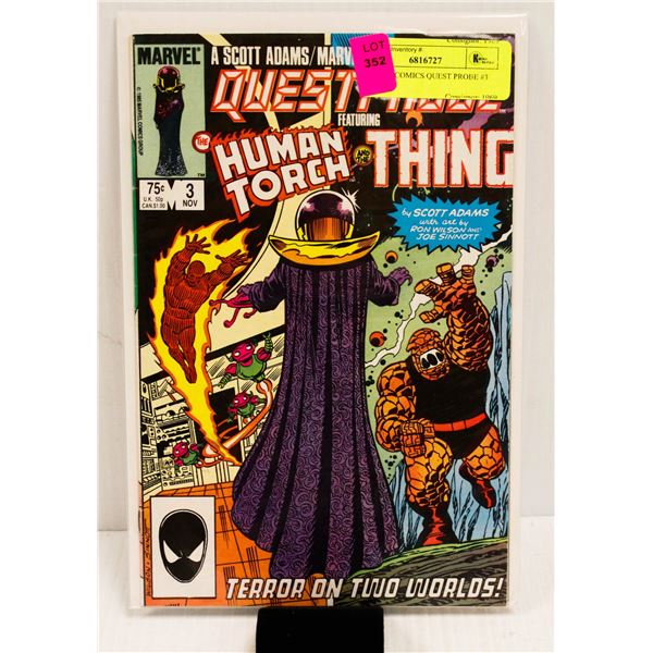 MARVEL COMICS QUEST PROBE #3