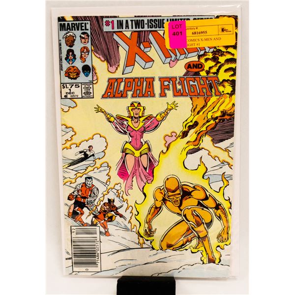 MARVEL COMICS X-MEN AND ALPHA FLIGHT #1