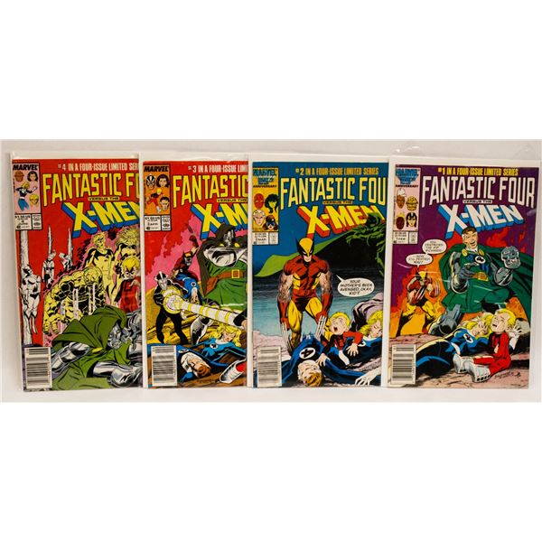 MARVEL COMICS X-MEN FANTASTIC FOUR FULL SET #1-4