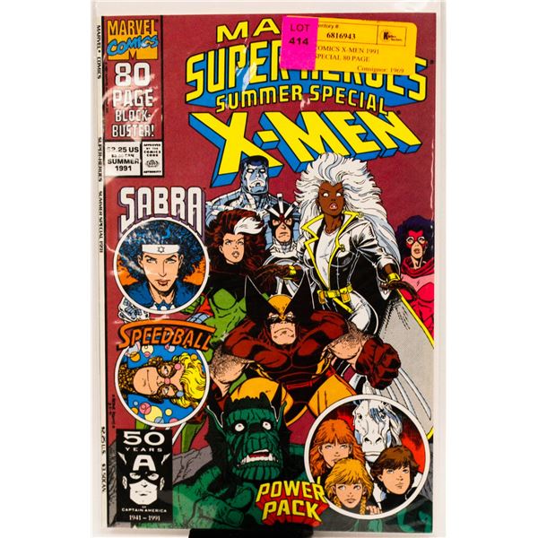 MARVEL COMICS X-MEN 1991 SUMMER SPECIAL 80 PAGE