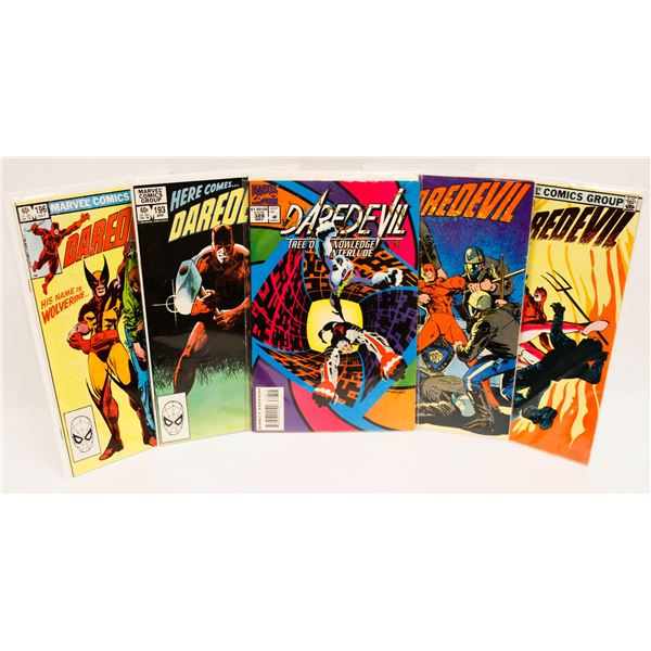 5 MARVEL DAREDEVIL COMICS 193,194,195,196,328