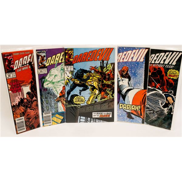 5 MARVEL DAREDEVIL COMICS 229,243,245,250,252