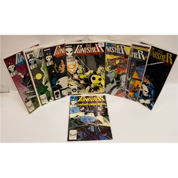 MARVEL COMICS THE PUNISHER #1,2,3,5,6,7,8,9.