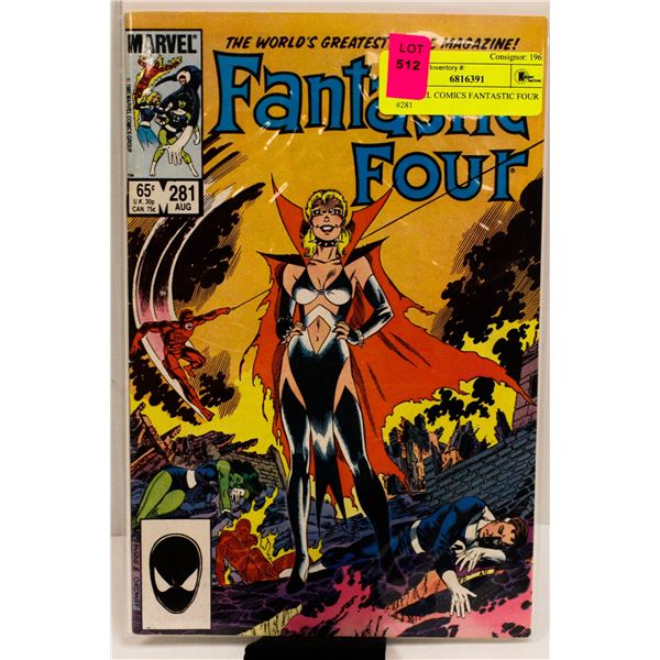 MARVEL COMICS FANTASTIC FOUR #281