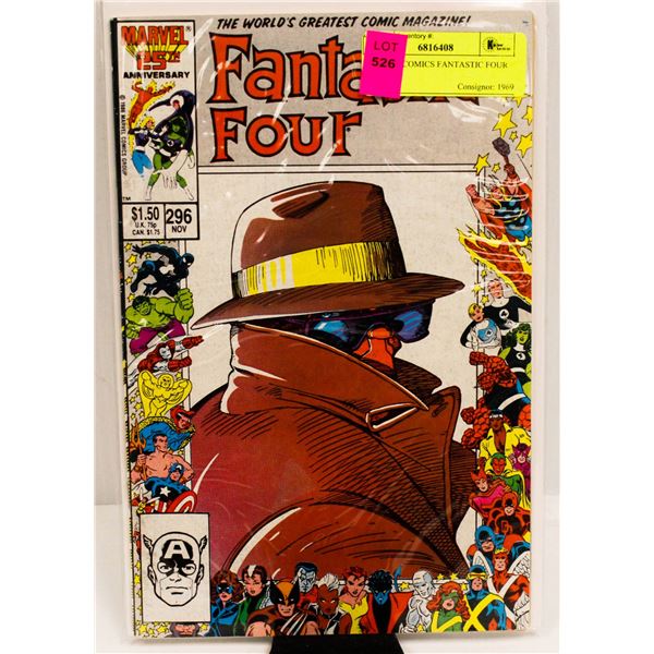 MARVEL COMICS FANTASTIC FOUR #296