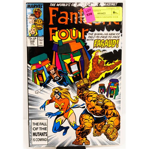 MARVEL COMICS FANTASTIC FOUR #309