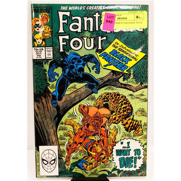 MARVEL COMICS FANTASTIC FOUR #311