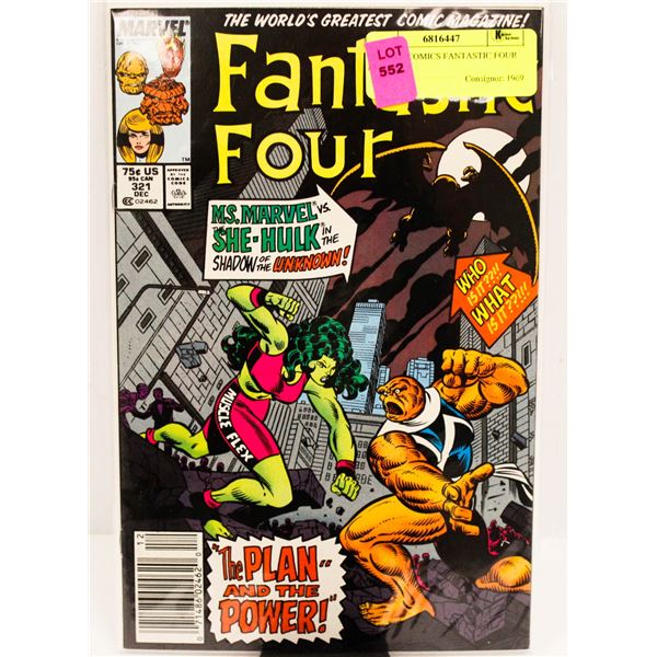MARVEL COMICS FANTASTIC FOUR #321