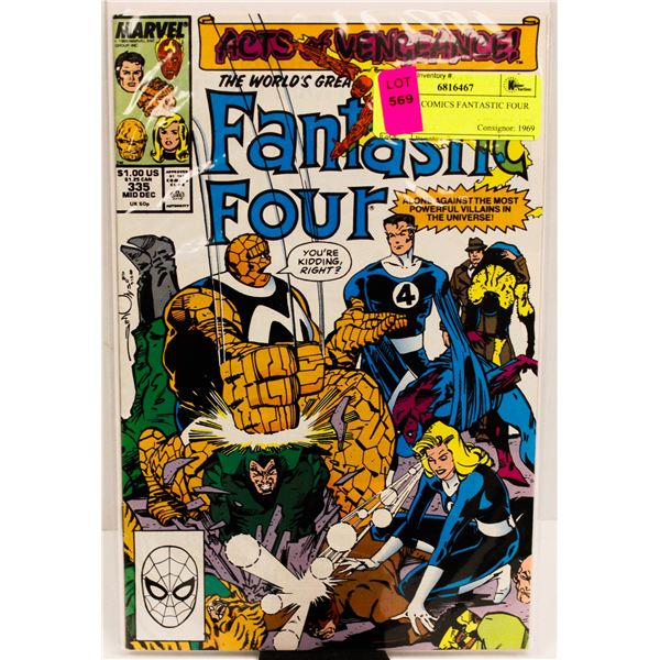 MARVEL COMICS FANTASTIC FOUR #335