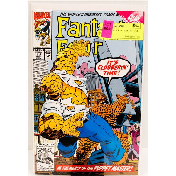 MARVEL COMICS FANTASTIC FOUR #367