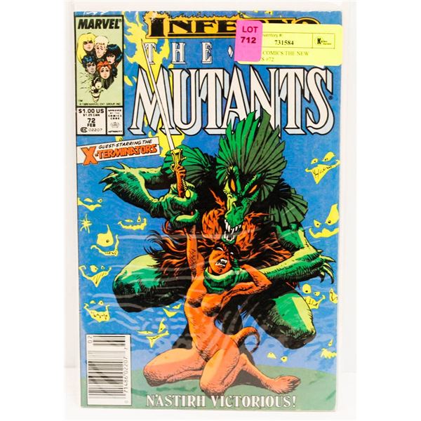 MARVEL COMICS THE NEW MUTANTS #72