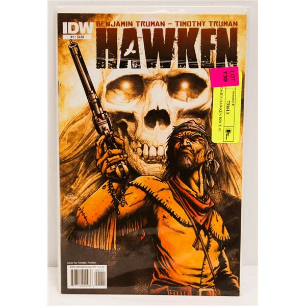 IDW COMICS HAWKEN ISSUE #1