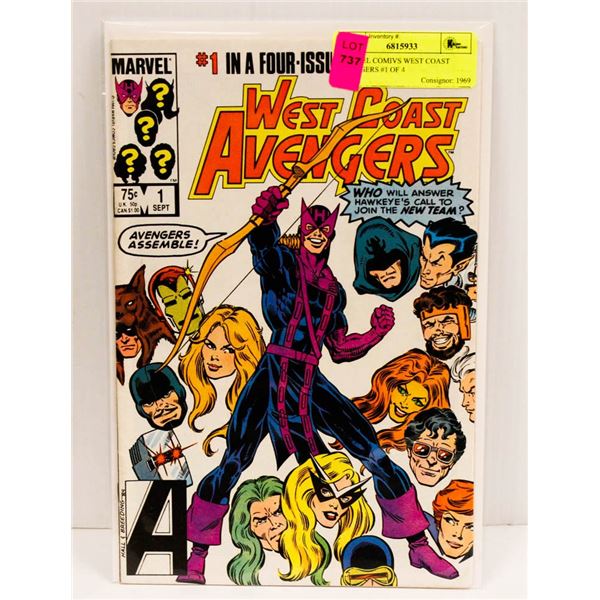 MARVEL COMIVS WEST COAST AVENGERS #1 OF 4
