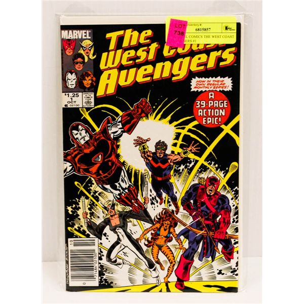 MARVEL COMICS THE WEST COAST AVENGERS #1
