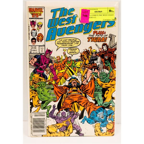 MARVEL COMICS THE WEST COAST AVENGERS #15