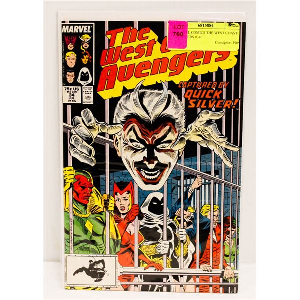 MARVEL COMICS THE WEST COAST AVENGERS #34