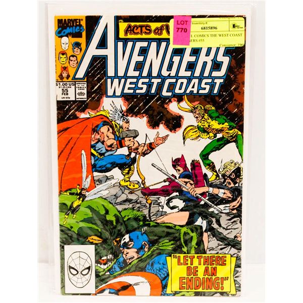 MARVEL COMICS THE WEST COAST AVENGERS #55