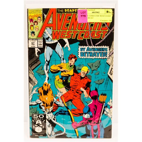MARVEL COMICS THE WEST COAST AVENGERS #67