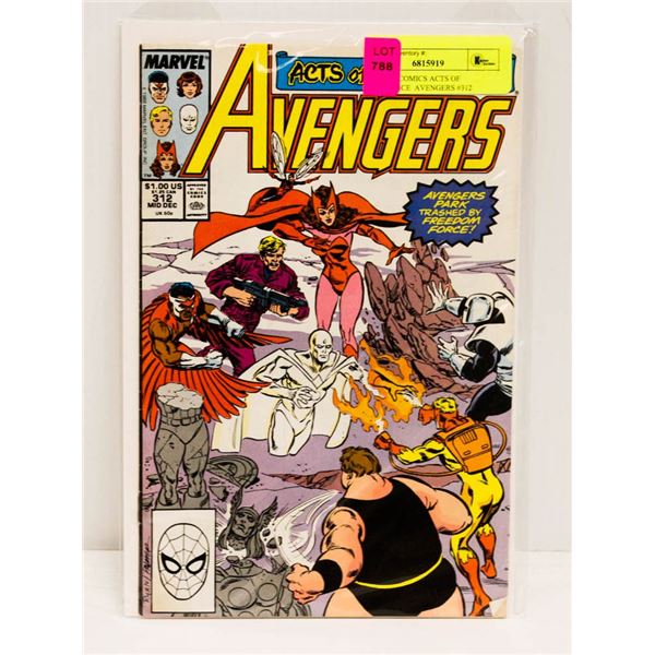 MARVEL COMICS ACTS OF VENGEANCE  AVENGERS #312