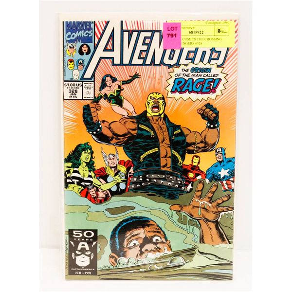 MARVEL COMICS THE CROSSING LINE AVENGERS #328