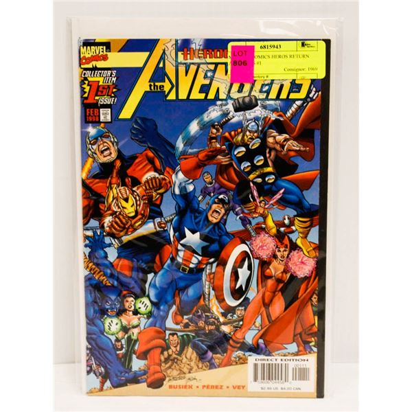 MARVEL COMICS HEROS RETURN AVENGERS #1