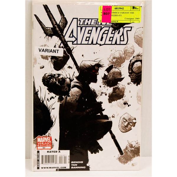 MARVEL COMICS VARIANT THE NEW AVENGERS #53