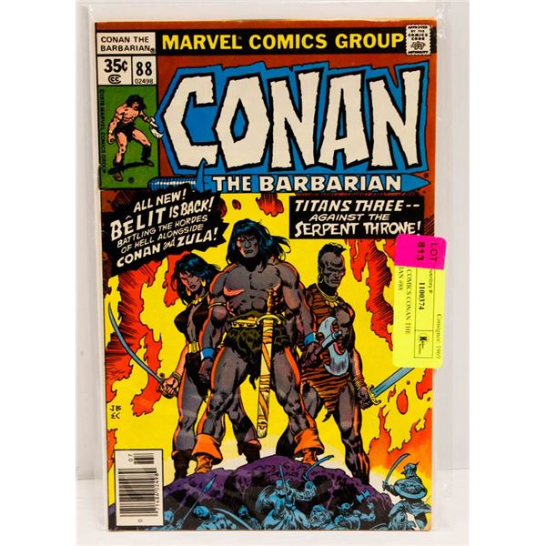 MARVEL COMICS CONAN THE BARBARIAN #88