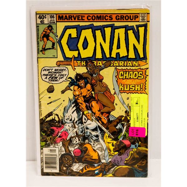 MARVEL COMICS CONAN THE BARBARIAN #106