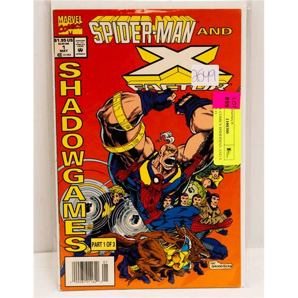 MARVEL COMICS SPIDERMAN AND X FACTOR #1